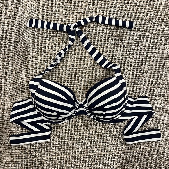 Tommy Bahama Breton Stripe Bikini Swim Top - Picture 2 of 5